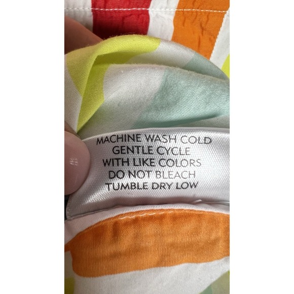 LAKE x Atlantic Pacific Rainbow Stripe Cotton Pajama Top & Short Set Size XXS - Picture 8 of 9